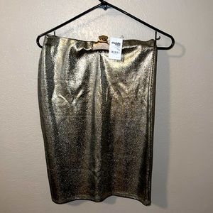 Metalic gold/ silver skirt